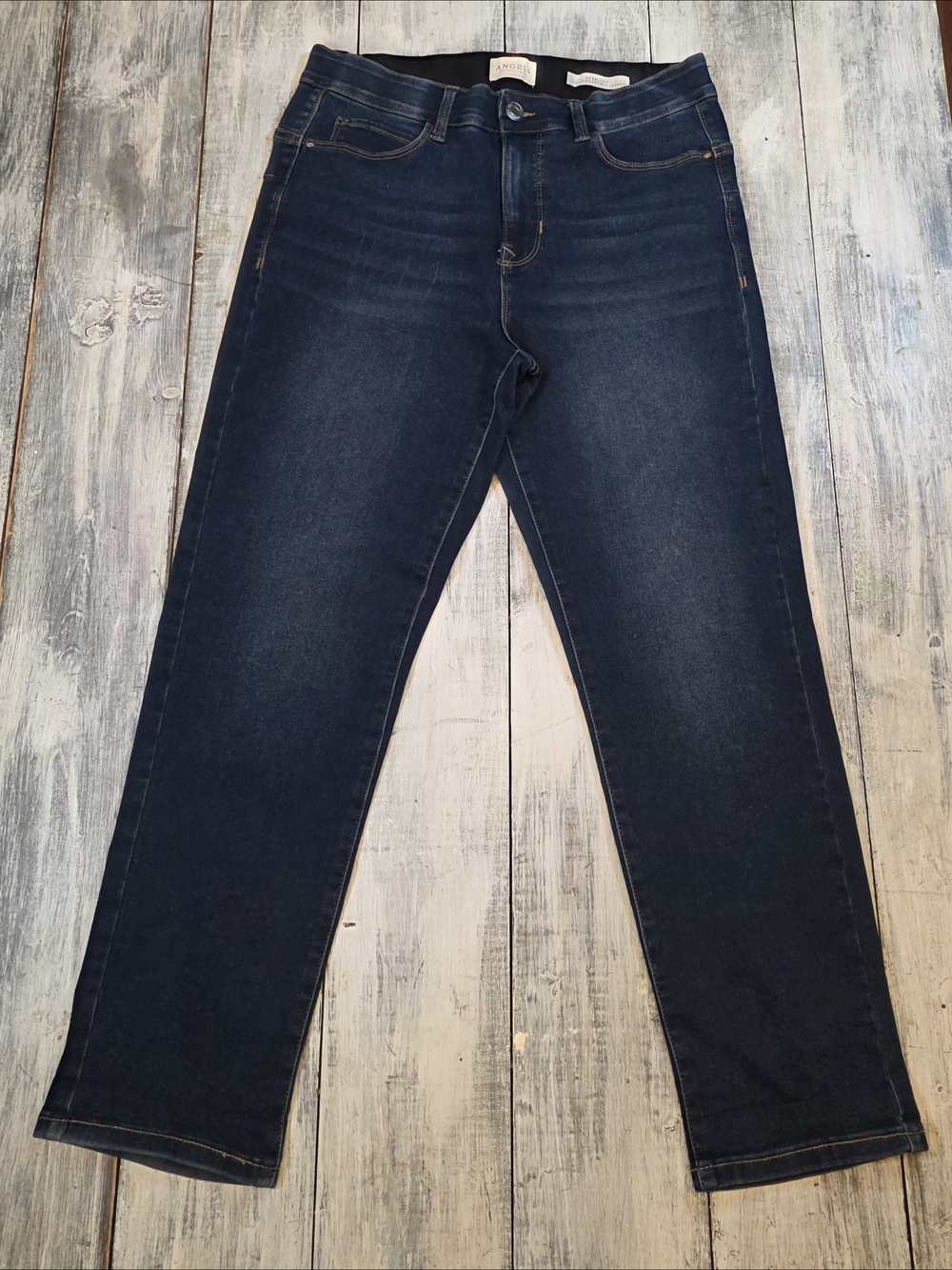 Angels Women's Dark Blue Everluxe Lift Convertible Skinny Jeans sz 10